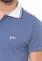 Camisa Polo Yachtsman Reta Lisa Azul - Marca Yachtsman