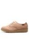 Oxford Flatform Beira Rio Liso Bege - Marca Beira Rio