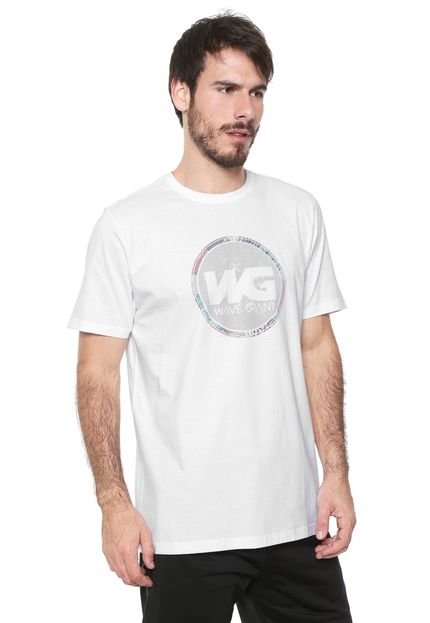 Camiseta WG Geometric Logo Branca - Marca WG Surf
