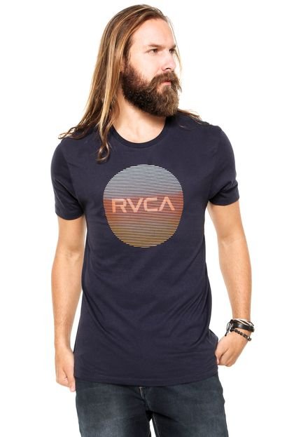 Camiseta RVCA Motors Lined Azul - Marca RVCA