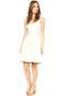 Vestido Lucy In The Sky Tiras Off-White - Marca Lucy in The Sky