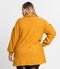 Cardigan Plus Size Em Canelado Tricot Secret Glam Amarelo - Marca Secret Glam