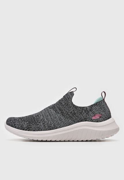 Slip On Skechers Ultra Flex 2.0 Pretty D Preto - Marca Skechers