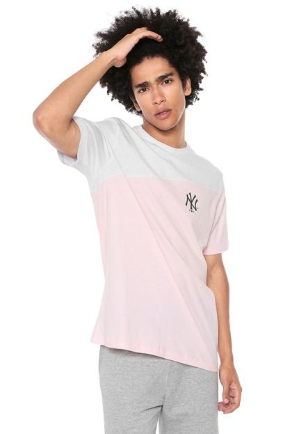 Camiseta New Era New York Yankees Rosa/Branca - Marca New Era