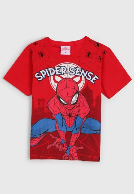 Camiseta Brandili Infantil Homem-Aranha Vermelha - Marca Brandili