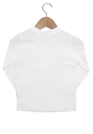 Camiseta Alakazoo Manga Longa Menino Branco