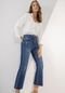 Calça Jeans Flare Cropped Super Alta - Marca Lez a Lez