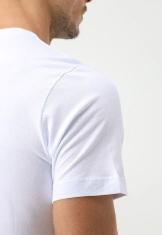Camiseta Aramis Estampada Branca