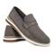 Mocassim Masculino De Couro Dockside Macio Moderno Casual Schiareli 2024 Cinza - Marca Schiareli