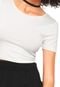 Blusa Cropped Handbook Lisa Off-white - Marca Handbook