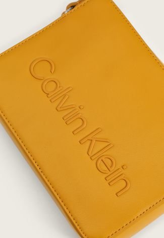 Bolsa Calvin Klein Logo Amarela