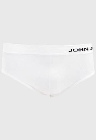 Cueca John John Slip Logo Branca