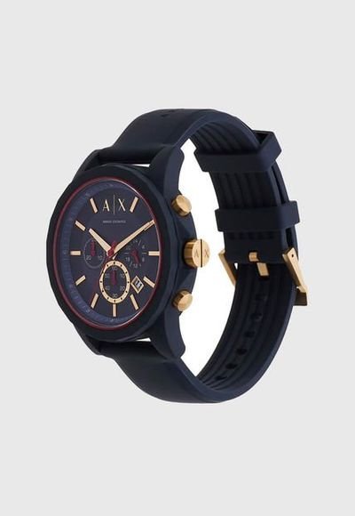 Reloj negro hotsell armani exchange