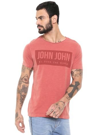 Camiseta John John Rg Over The Vermelha - Compre Agora