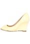 Peep Toe Via Marte Amarelo - Marca Via Marte