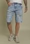 Bermuda Slim Destroyed Tradicional Dialogo jeans Masculino - Marca Dialogo Jeans