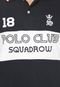 Camisa Polo Squadrow 18 Logo Azul-Marinho - Marca Squadrow
