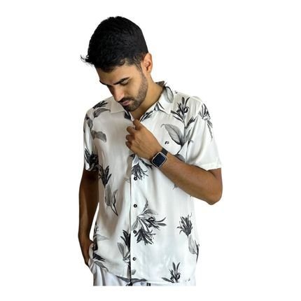 Free Surf Camisa Botao Draw - Branco - Marca DAFITI