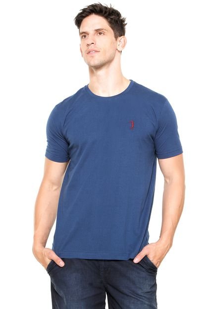 Camiseta Aleatory Bordado Azul - Marca Aleatory