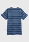 Camiseta Elian Infantil Listrada Azul - Marca Elian