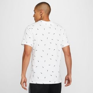 Camiseta Nike Sportswear Club Masculina - Preto+Branco