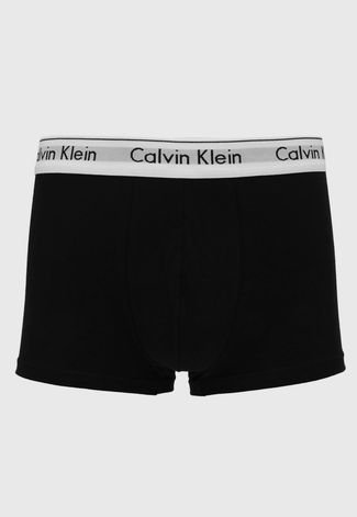 Kit 2pçs Cueca Calvin Klein Underwear Boxer Logo Preta