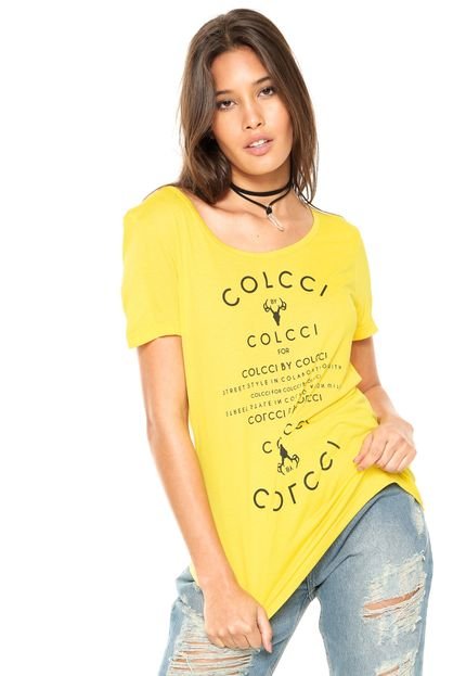 Blusa Colcci Estampada Amarela - Marca Colcci