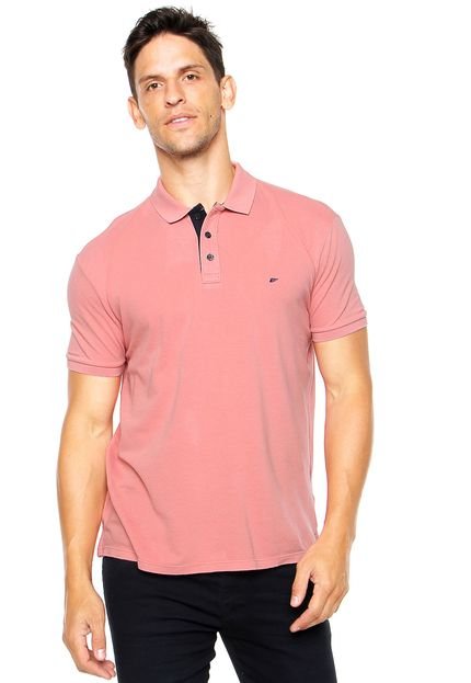 Camisa Polo Ellus Contraste Rosa - Marca Ellus