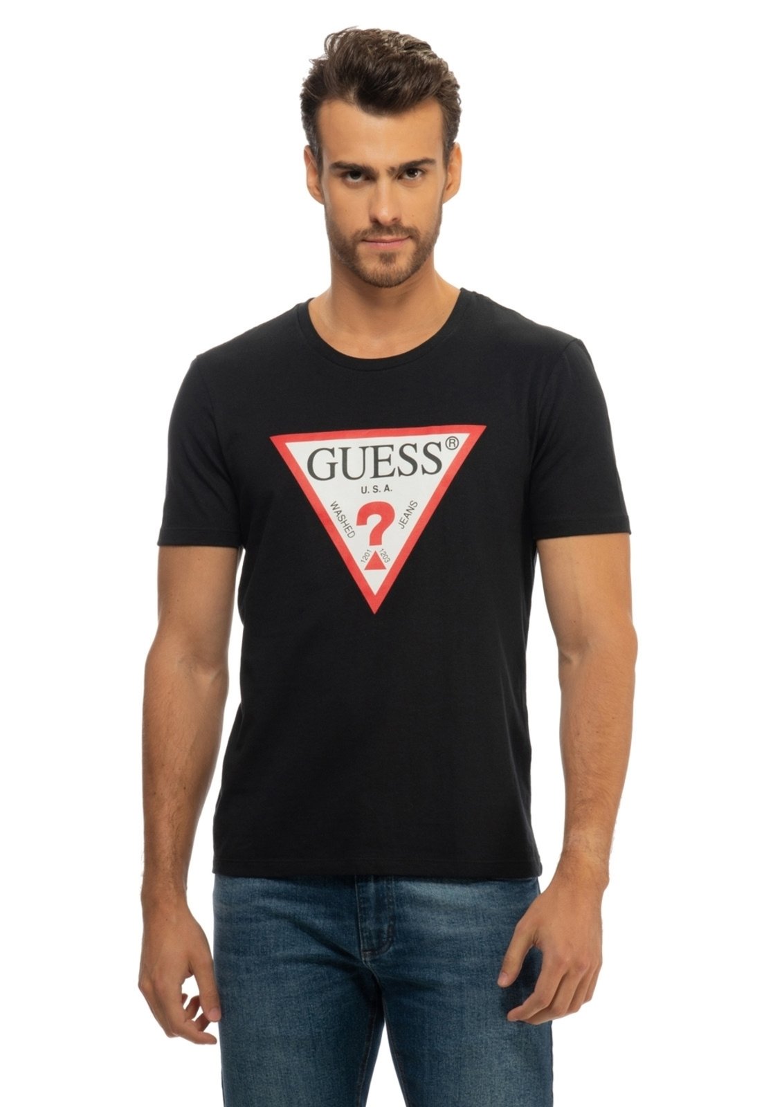 T-shirt Triangulo Tradicional Guess - Marca Guess