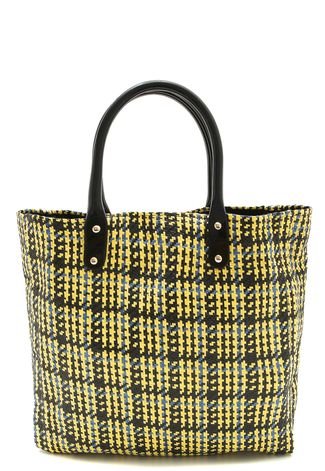 bag fit - xadrez amarelo