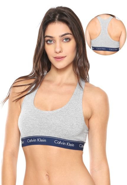 Top Calvin Klein Underwear Nadador Cinza - Marca Calvin Klein Underwear