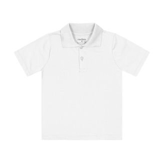 Camisa Polo Infantil Básica Masculina Rovitex Kids Branco
