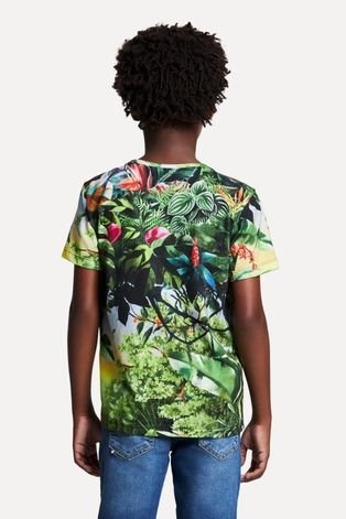 Camiseta Fullprint Paraiso Tropical Reserva Mini Verde