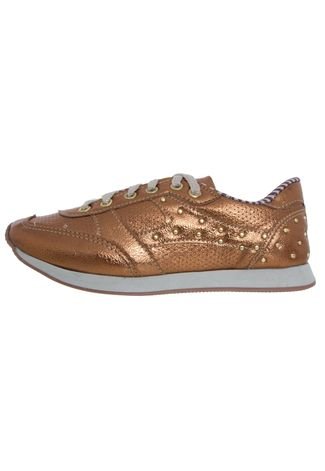 Tênis Pink Connection Casual Bronze