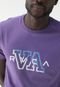 Camiseta RVCA Slim Logo Roxa - Marca RVCA