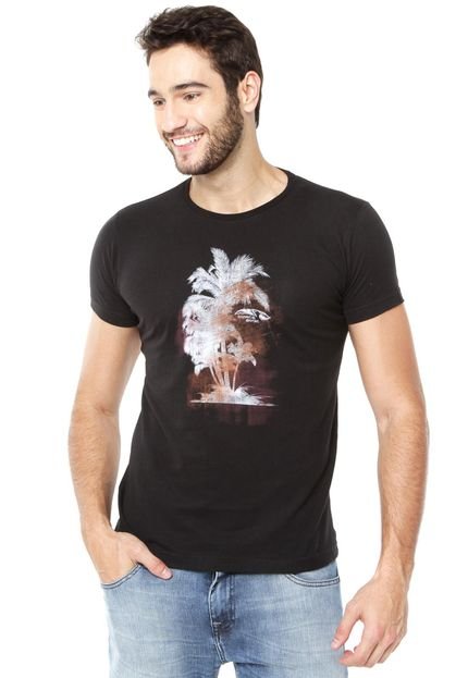 Camiseta Tropical Brasil Slim Estampada Preta - Marca Tropical Brasil