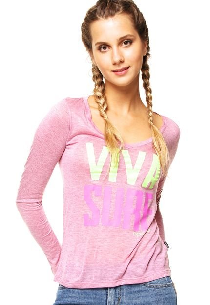 Camiseta Rip Curl Viva Surf New Rosa - Marca Rip Curl