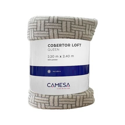 Cobertor Queen Manta Microfibra Antialérgico 2,2x2,4m Puzzle - Camesa - Marca Camesa