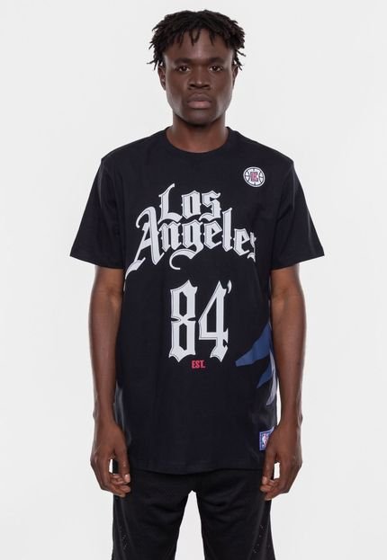 Camiseta NBA State Number Los Angeles Clippers Preta - Marca NBA