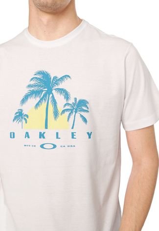 Camiseta Oakley Easy Breeze Tropical Branca