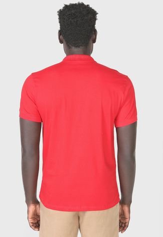 Camisa Polo Polo Wear Reta Logo Vermelha
