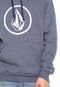 Moletom Flanelado Fechado Volcom Stone Azul - Marca Volcom