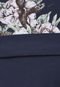 Blusa de Moletom Fechada Colcci Floral Azul-Marinho - Marca Colcci