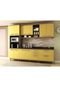 Cozinha New Vitoria 17 Avelã Hecol Móveis Amarelo - Marca Hecol Móveis