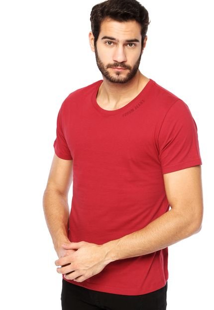 Camiseta Manfga Curta Forum Lisa Vermelha - Marca Forum