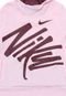 Blusa Nike Menina Escrita Rosa - Marca Nike