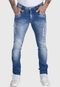 Calça Jeans HNO Jeans Skinny Premium Destroyed Azul - Marca HNO Jeans