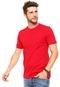 Camiseta FiveBlu Manga Curta Basic Colors Decote Careca Vermelha - Marca FiveBlu