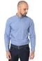 Camisa Tommy Hilfiger Reta Lisa Azul - Marca Tommy Hilfiger