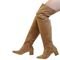 Bota Feminina Lirom Over The Knee Camurça Bege - Marca Lirom